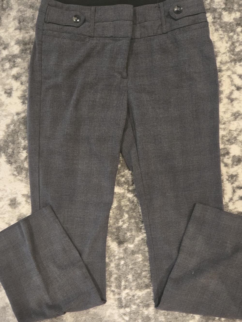 Candie's Gray Plaid Slim Trousers